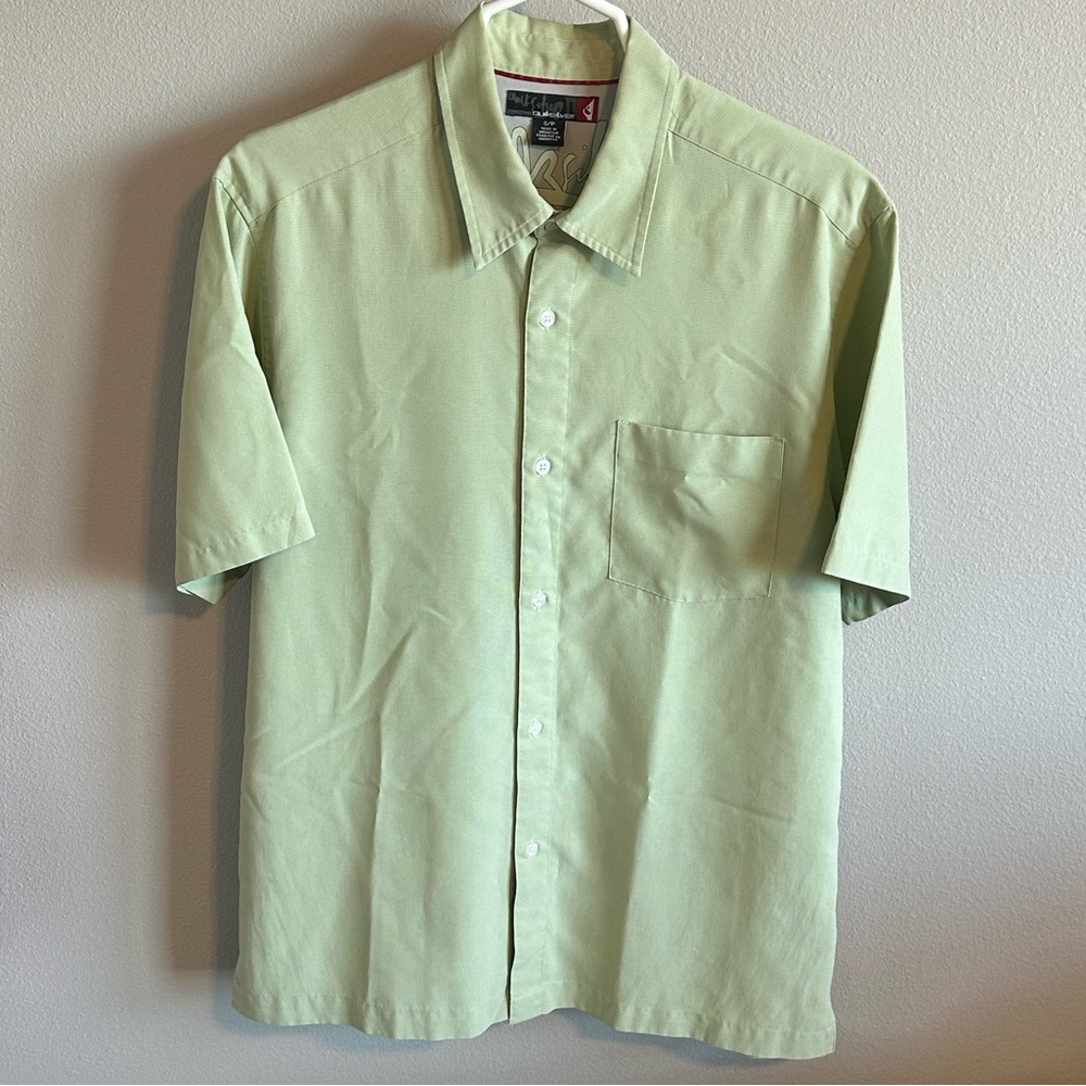 Quicksilver Men’s Rayon Performance Polo Shirt - Small - Green